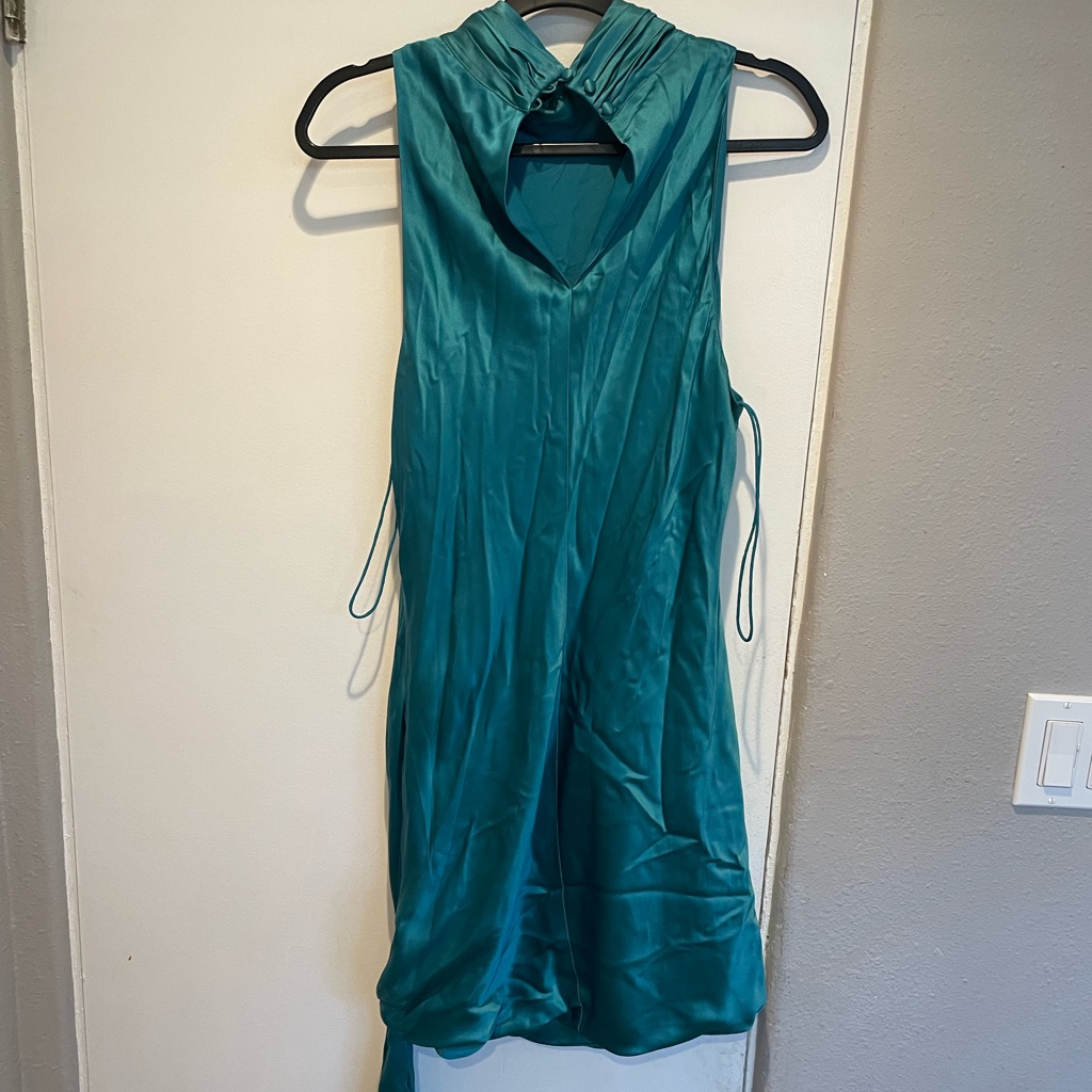 Size12 Blue Silk Cinq Sept Dress
